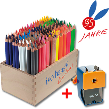 192 Buntstifte + Spitzmaschine *Aktion*
