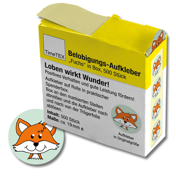 Belobigungs-Aufkleber Fuchs