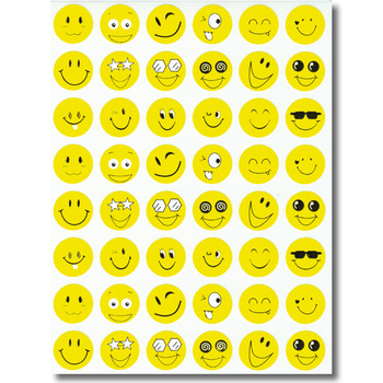 Belobigungs-Aufkleber Smiley
