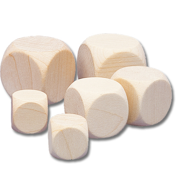 Blanko-Holzwürfel *Sale*