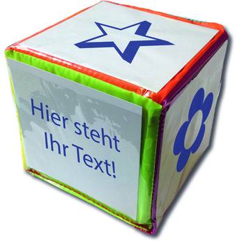 Blanko-Würfel mit Einstecktaschen 15 x 15 cm