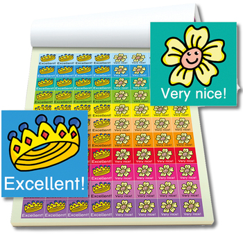 Block Mini-Sticker Englisch, 1.076 Stk.