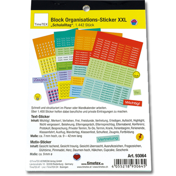 Block Organisations-Sticker, 1.442 Stk.