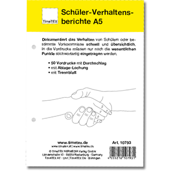 Block Verhaltensberichte A5