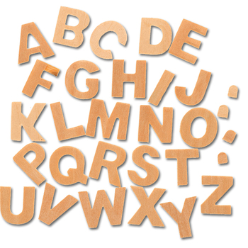 Buchstaben & Zahlen aus Holz