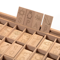 Buchstabenspiel Holzkasten