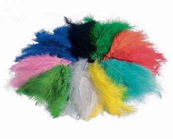 Bunte Flauschfedern 100 g