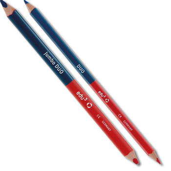 DUO Buntstifte blau/rot