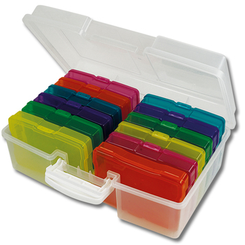 Farb-Boxen im Koffer
