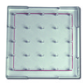 Geobrett quadratisch, transparent