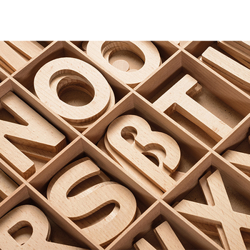 Holz-Alphabet
