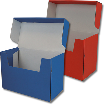 Karteikasten Pappe mit Klappdeckel
