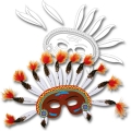 Kindermasken-Set Cowboy & Co.