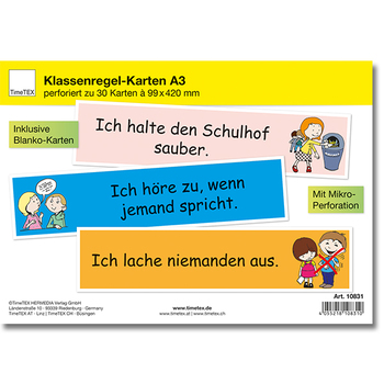 Klassenregel-Karten
