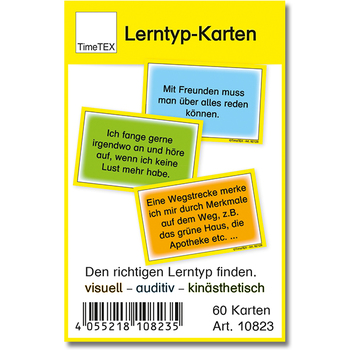 Lerntyp-Karten, 60 Stück