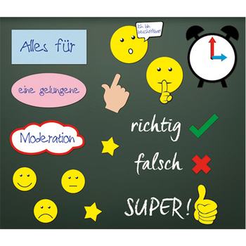 Moderations-Material, magnetisch, 64-tlg.