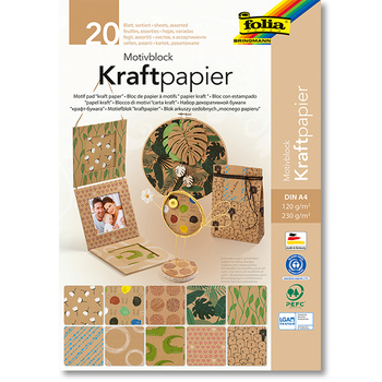 Motivblock Kraftpapier