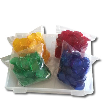 Plastik-Chips transparent