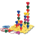 Riesensteckspiel Zahlen, Farben
