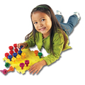 Riesensteckspiel Zahlen, Farben