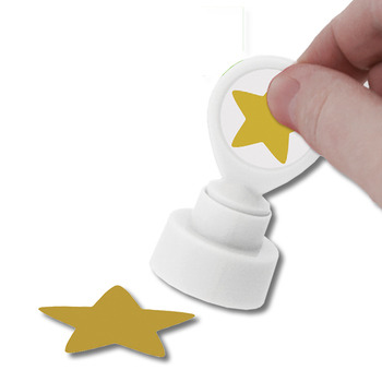Stempel Stern goldfarbig