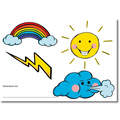 Wetter-Fensterfolien A3, 6 Stk.