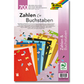 Zahlen und Buchstaben Fotokarton