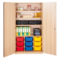 Zweitüriger Schrank mit 9 hohen ErgoTray Boxen