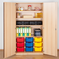 Zweitüriger Schrank mit 9 hohen ErgoTray Boxen